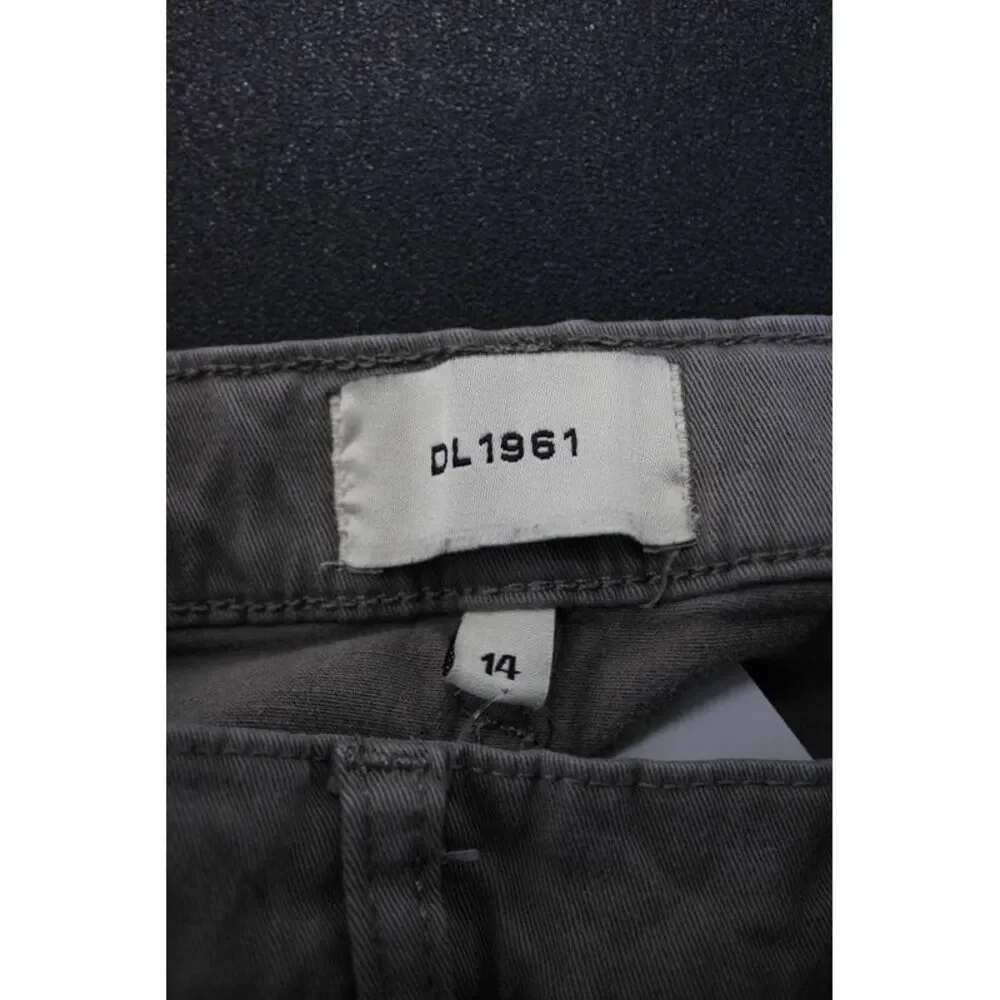 DL1961 Boys Cotton Zippered Straight Casual Jeans Gray Size 14